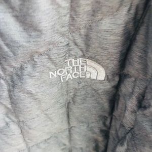 The North face gray rain coat